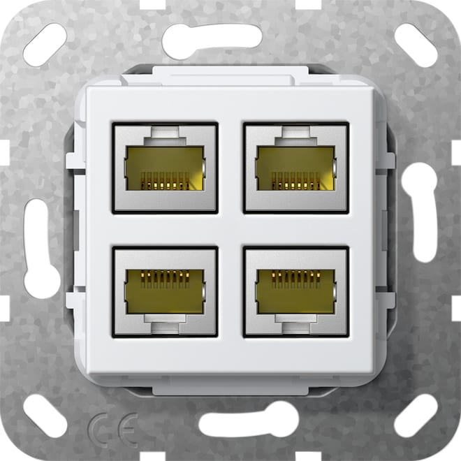 GIRA - GIR569903 MJ RJ45 CAT.6A 10 GB 4-M MODULO BNC PURO