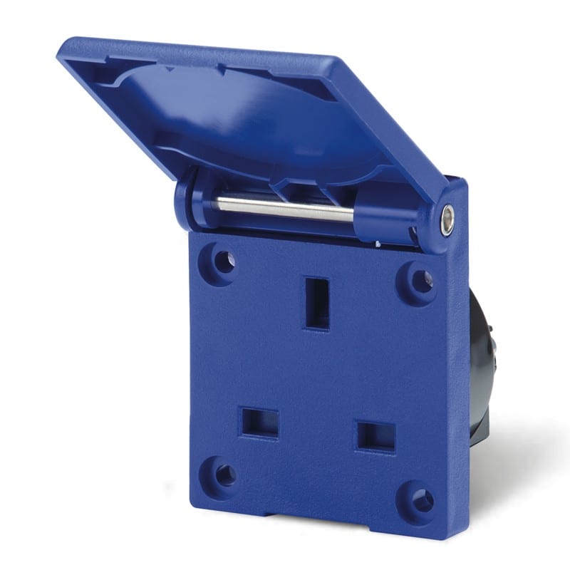 SCAME PARRE SPA - SCA570.2041 PRESA INCASSO BS1363 13A BLU (FL.50X60)