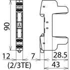 DEHN ITALIA SPA - DEH920301 Elemento base tetrapolare per l'innesto di moduli di protezione BLITZDUCTOR XT Ex(i)