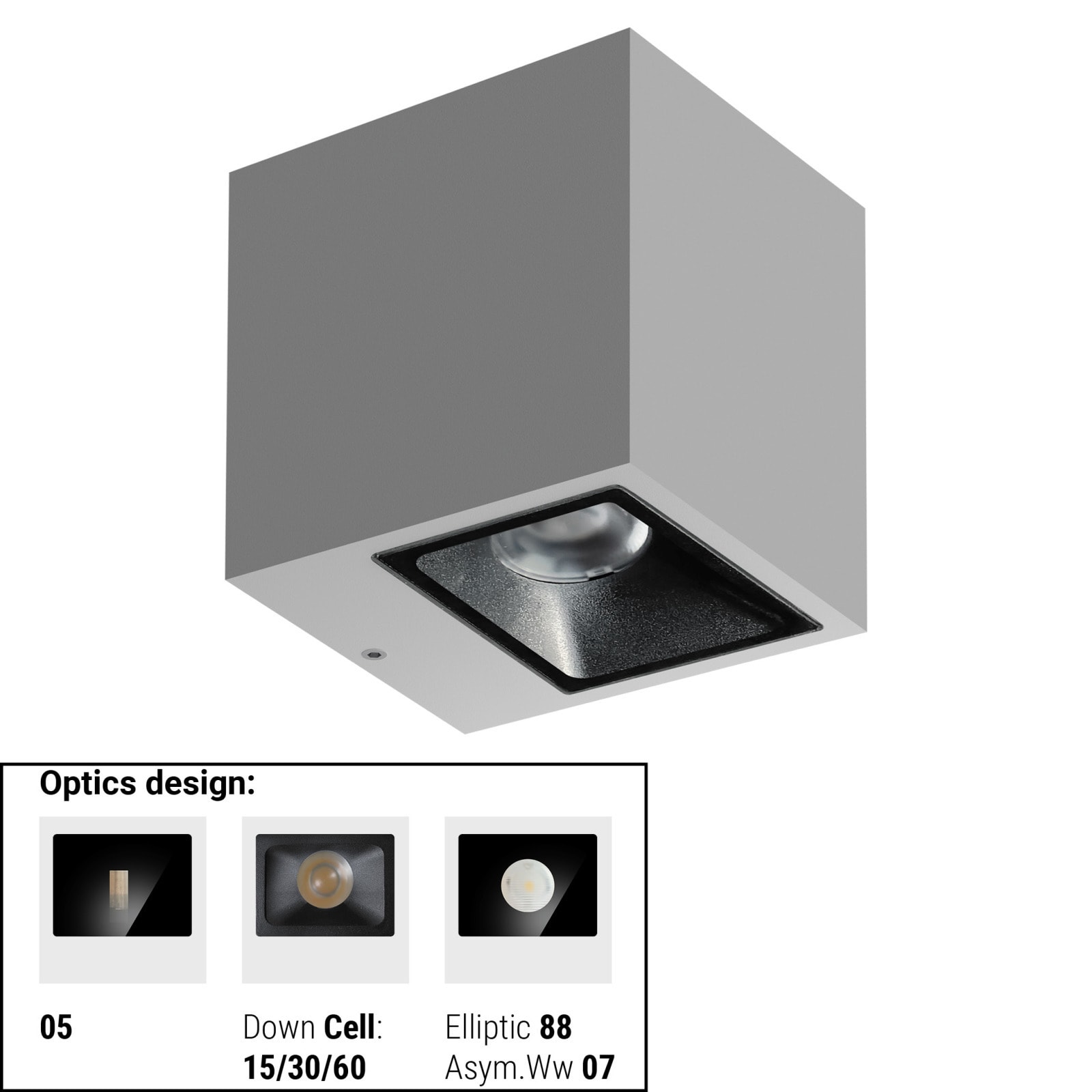 LINEA LIGHT (ILED) - ILD76248W60 CUBIT 31 1L MONO 17WAC ON/OFF GG