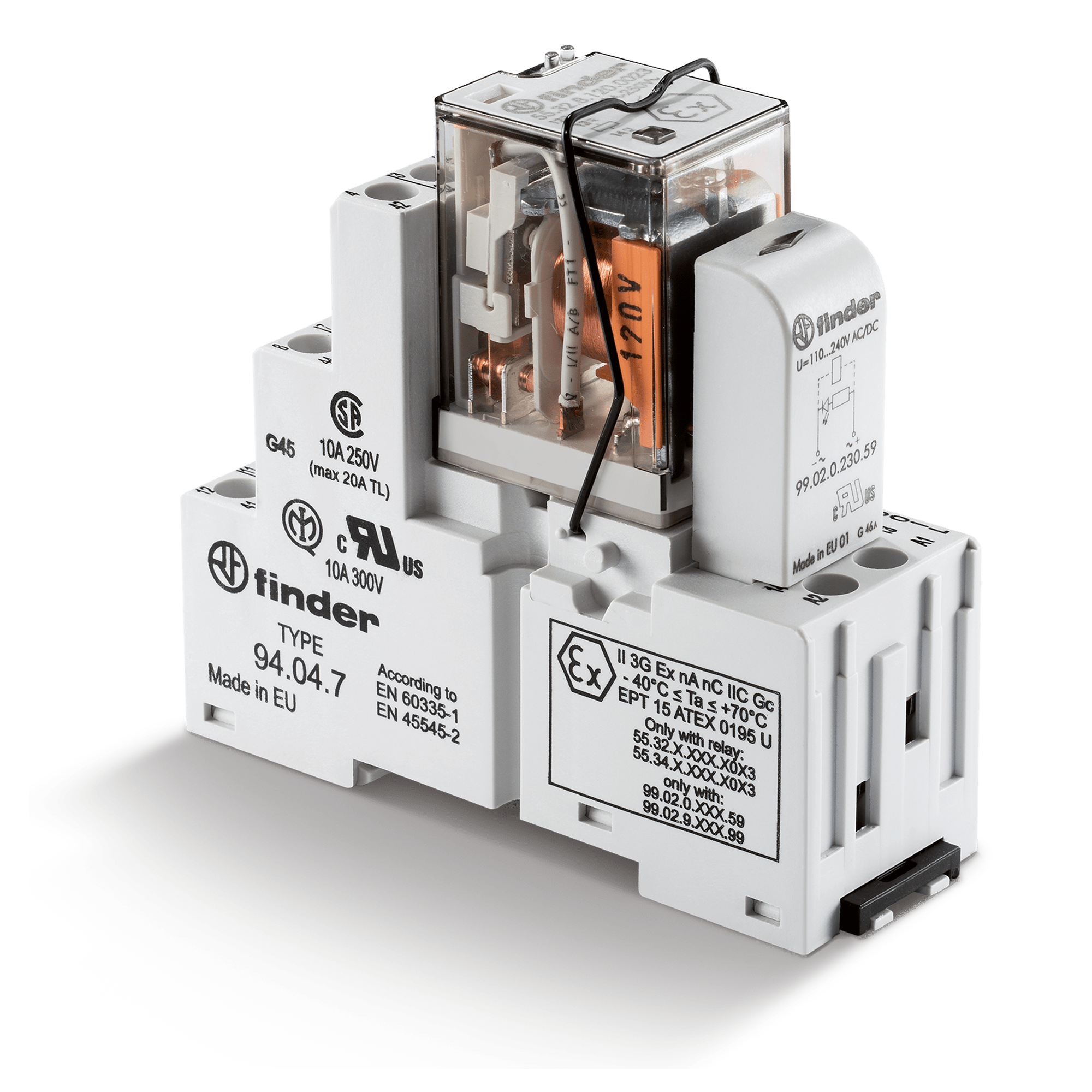 FINDER SPA - FIN583280240049SMA INTERFACCIA MODULARE RELE 2 CONTATTI 10