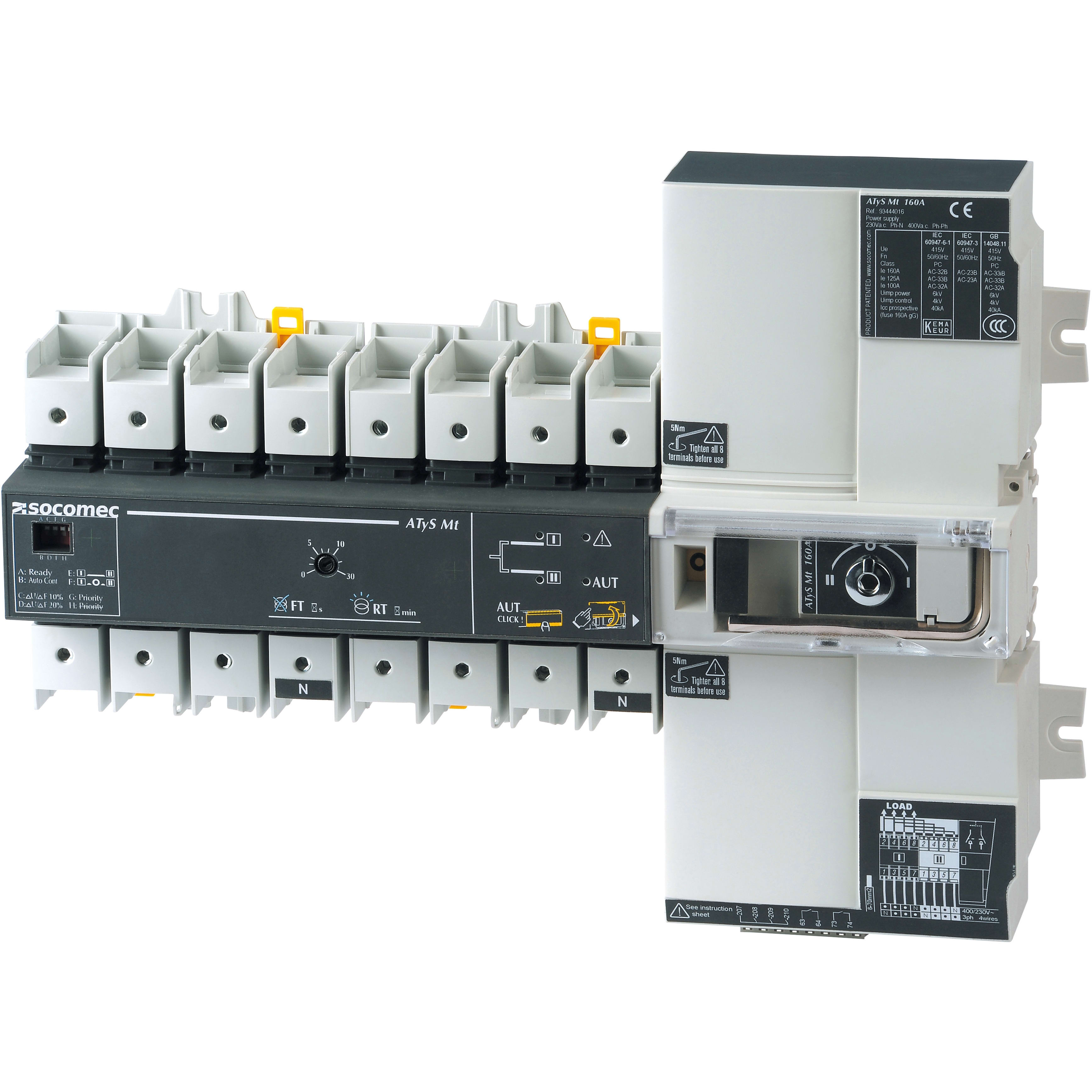 SOCOMEC - SOC93444012 ATYS T M - 4P 125A 230/400VAC