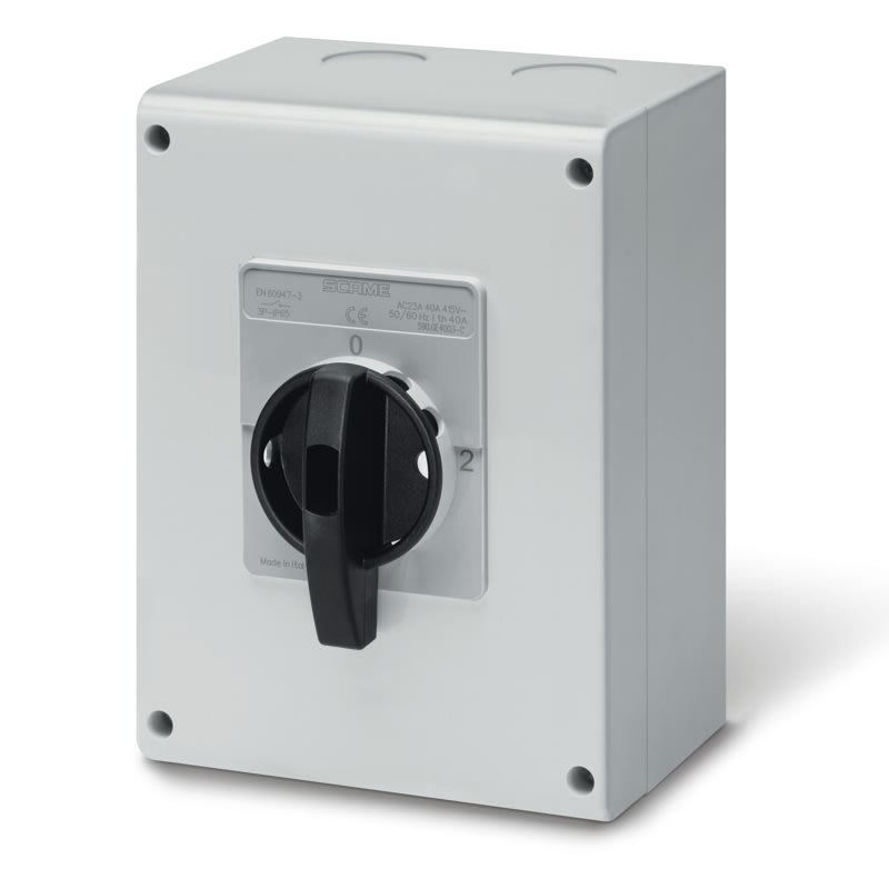 SCAME PARRE SPA - SCA590.GE12505-C COMMUTATORE IN CASSETTA 125A 3P+N IP55