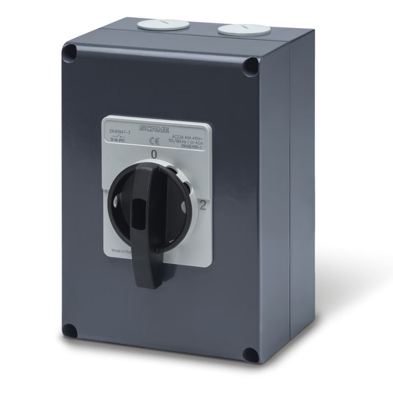 SCAME PARRE SPA - SCA590.HGE8005-C COMMUTATORE IN CASSETTA 80A 3P+N IP65