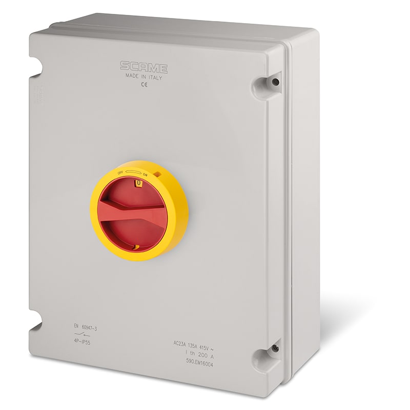 SCAME PARRE SPA - SCA590.EM16005 INT. DI MANOVRA/SEZ. 160A 3P+N IP66/69