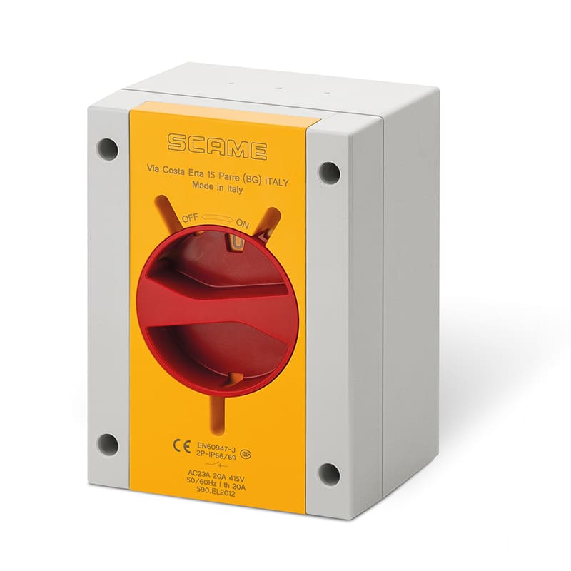 SCAME PARRE SPA - SCA590.EM4008 INT. DI MANOVRA/SEZ. 40A 8P IP66/IP69