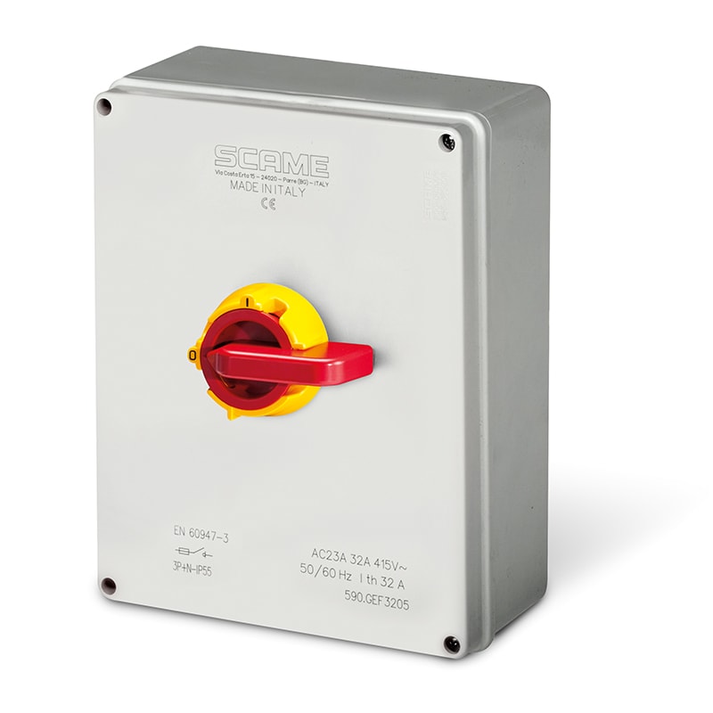 SCAME PARRE SPA - SCA590.EMB8005 INT. DI MANOVRA/SEZ. 80A 3P+N IP55