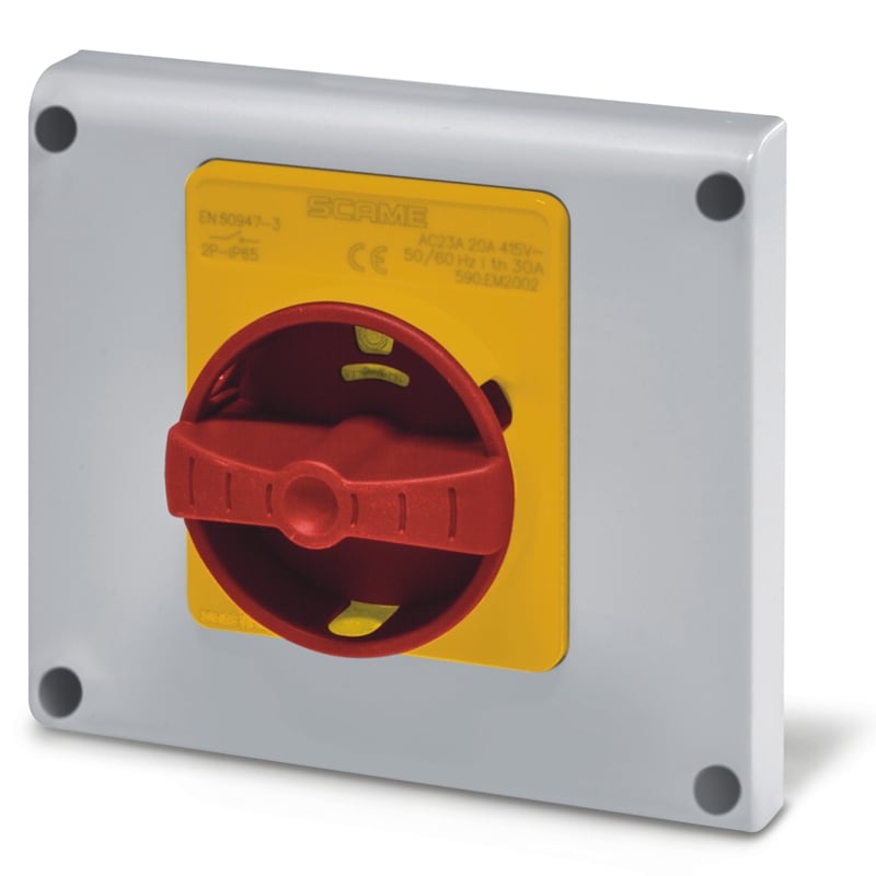 SCAME PARRE SPA - SCA590.ER2005 DISP. COMANDO EMERG. IP65 20A 3P+N INC.