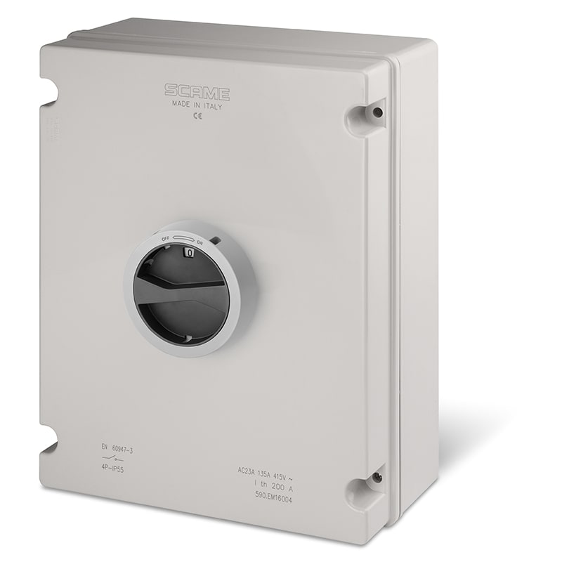 SCAME PARRE SPA - SCA590.GE16008 INT. DI MANOVRA/SEZ. 160A 8P IP65