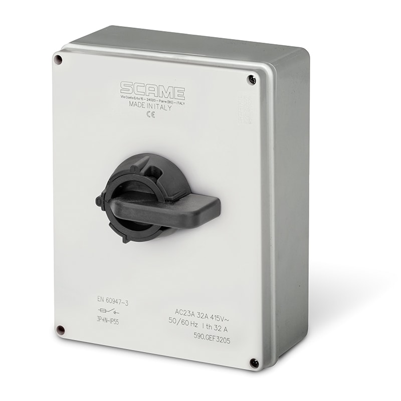 SCAME PARRE SPA - SCA590.GEF1604 INT. DI MANOVRA/SEZ. 16A 4P IP55