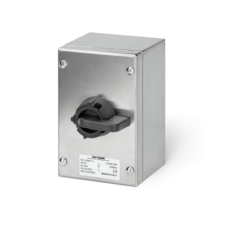 SCAME PARRE SPA - SCA590.SGE2003 ISOLATORS IN ACCIAIO 20A 3 POLI GENERALE