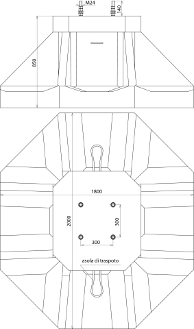 DEHN ITALIA SPA - DEH103030 Kocherfundament