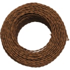 LE PROLUNGHE SAS - PRG5925/MR TRECCIA SETA 2x0.75 MARRONE MT. 100