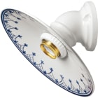 LE PROLUNGHE SAS - PRG5981/BL SPOT PARETE E27 C/PIAT. BORDO BLU D.22CM