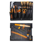 BM SPA - BMM059900001 Assortimento di 44 utensili per valigetta portautensili COMBO C99V1, in vassoio morbido in EVA