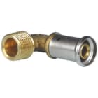 HENCO - CAPPELLOTTO - CPL5P2605 GOMITO MASCHIO IN OTTONE 26X3/4