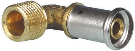 HENCO - CAPPELLOTTO - CPL5P1604 GOMITO MASCHIO IN OTTONE 16X1/2