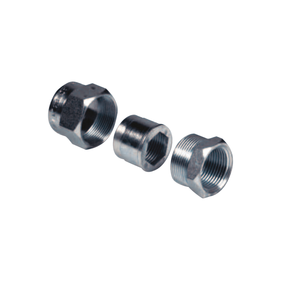 COSMEC - CSM6005.12 RACCORDO 3PZ ACCIAIO ZINC. F.F. ISO7/1