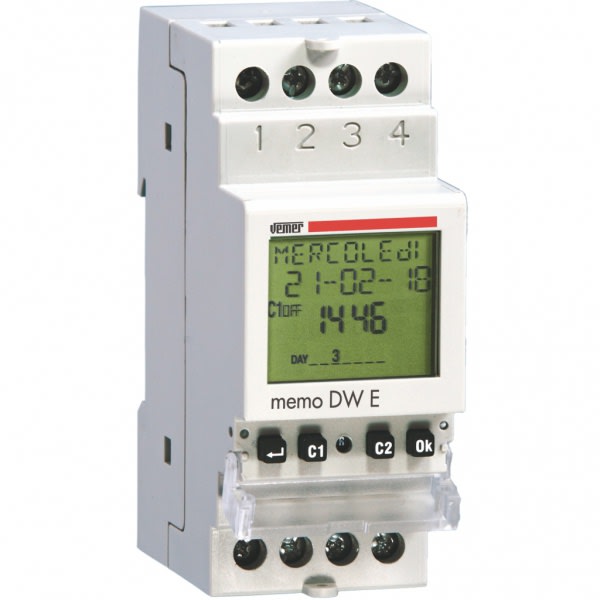 VEMER SPA - VEMVE462800 MEMO DW E OROLOGIO SETT. 1CH 12V