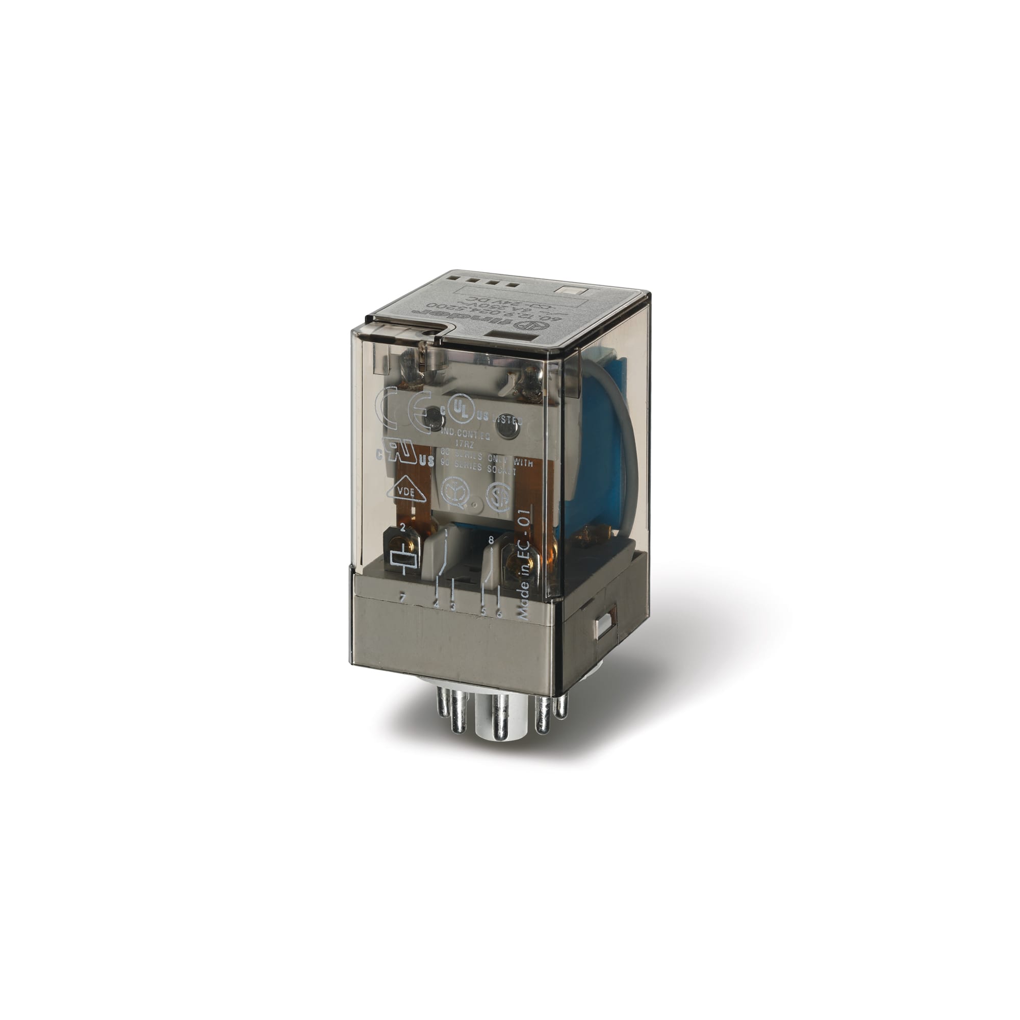 FINDER SPA - FIN601290245270 RELÈ INDUSTRIALE 2 CONTATTI 10A OCTAL