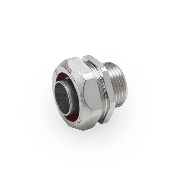 COSMEC - CSM6014-38NPT Raccordo metallico maschio fisso per tubo metallico flessibile, filettatura NPT 1" 1/4, AD35