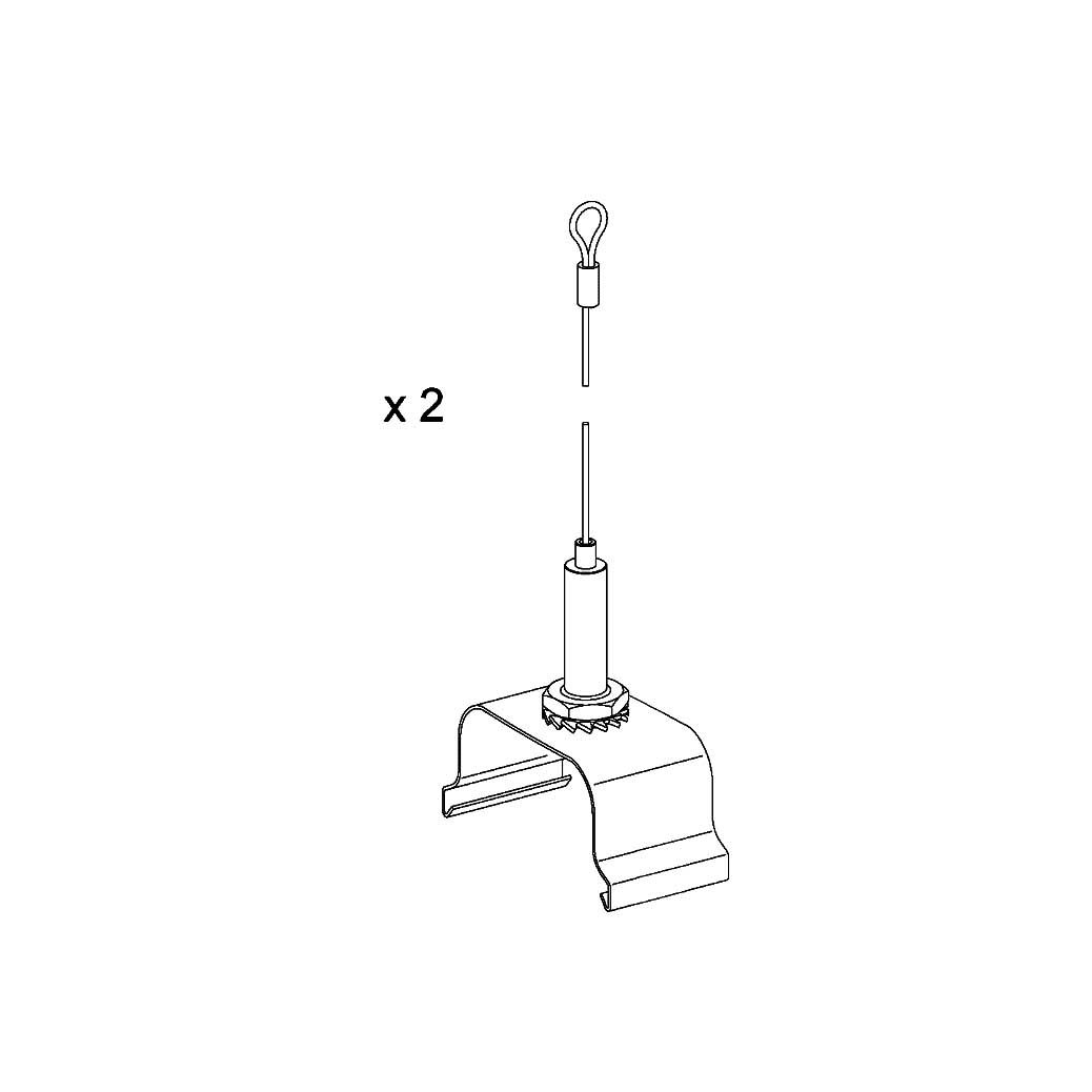 SIDE SPA - SDE6018 KIT GANCIO SOSPENSIONE CONTROSOFFITTI L.