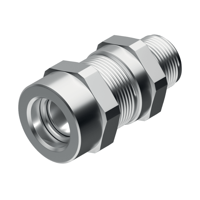 COSMEC - CSM6018AASGKGM7SX Pressacavo ATEX in INOX AISI 316L, singola tenuta cavo armato, fil. M63x1,5 , serr. cavo 36-45 mm