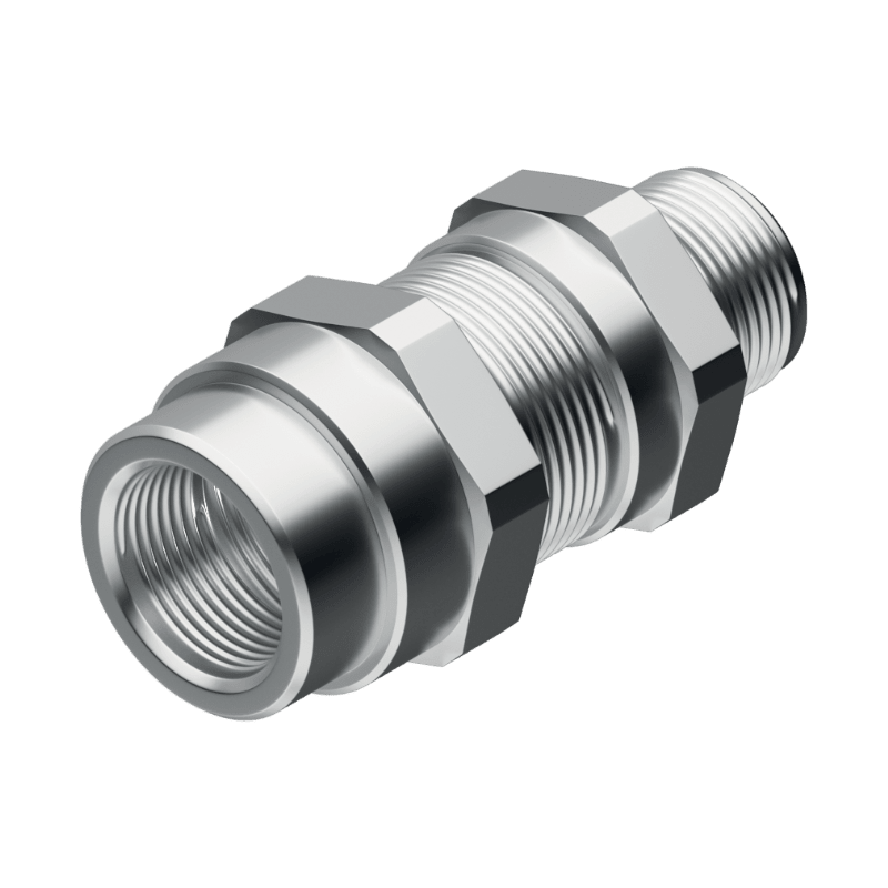 COSMEC - CSM6018ANFHKGM8SB Pressacavo ATEX in ottone, singola tenuta non armato, fil. femm. M75x1,5 , serraggio cavo 45-54 mm