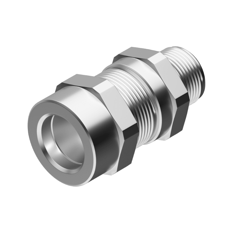 COSMEC - CSM6018ANSBKGM2SB Pressacavo ATEX in ottone, singola tenuta non armato, filetto M20x1,5 , serraggio cavo 5,5-13 mm