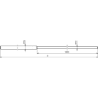 DEHN ITALIA SPA - DEH103230 Asta di captazione D 16/10mm L 2500mm Al MgSi bombata su entrambi i lati