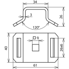 DEHN ITALIA SPA - DEH106320 Bugel Spannbandbefestig.