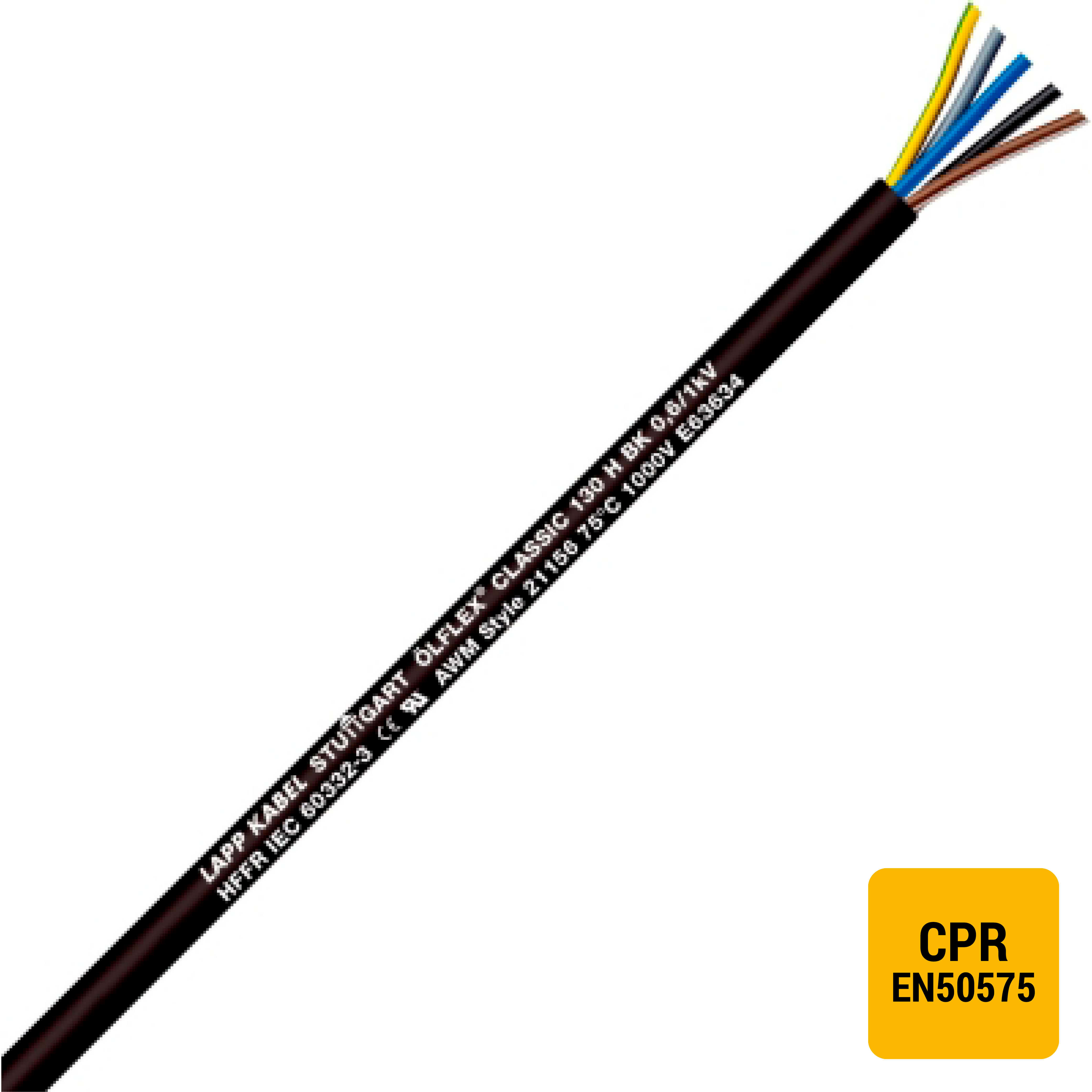 LAPP ITALIA SRL - LPP1123419/100 OLFLEX CLASSIC 130 H BK 0,6/1 KV 3G1,5