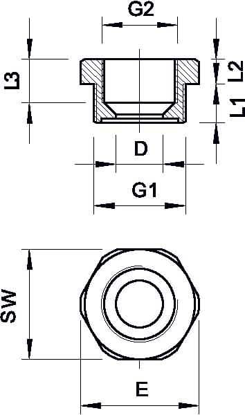 OBO BETTERMANN - OBO2030705 107 R PG11- 7 PA RIDUZIONE