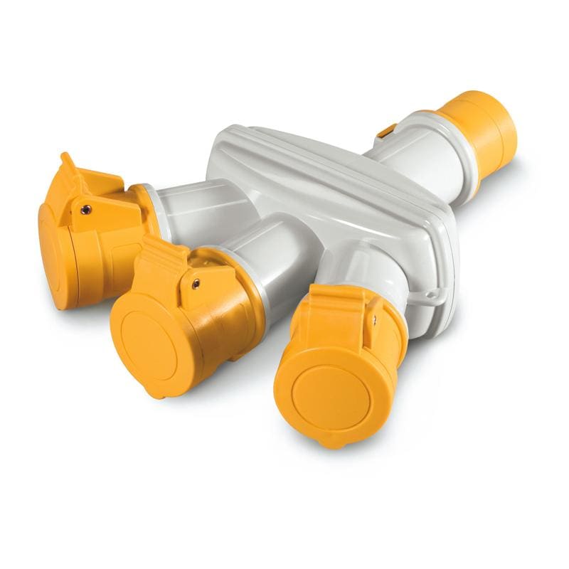 SCAME PARRE SPA - SCA606.3005-479 ADATT.TRIPLO 2P+T S/CAVO IP44 16A 110V