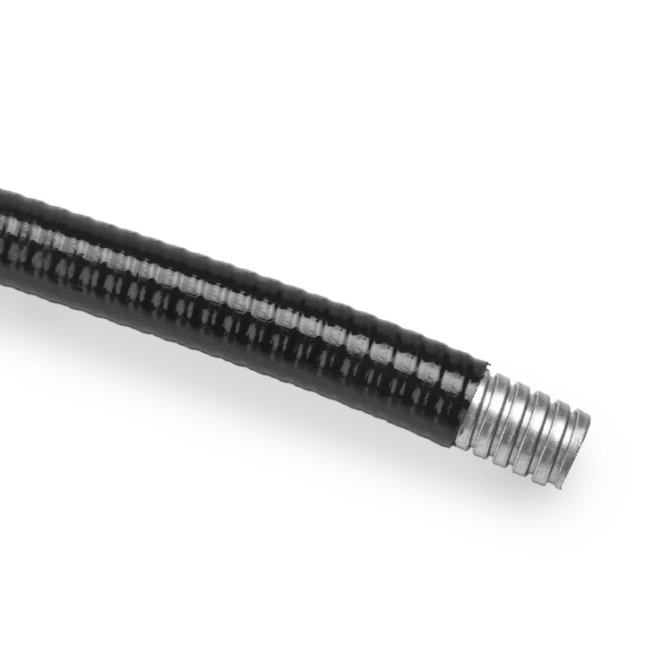 COSMEC - CSM607DBT16 Tubo flessibile metallico, doppia aggraffatura riv. in TPE, bassa temp. , diam. 15,5x21 mm, AD16