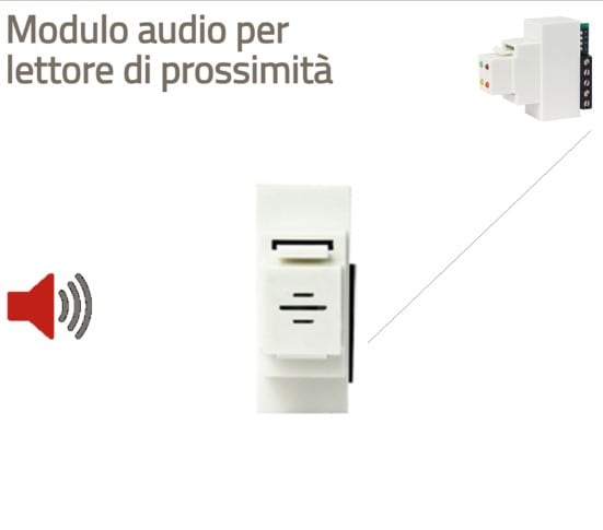 COMBIVOX SRL - CMB61.901 MODULO AUDIO - BIANCO