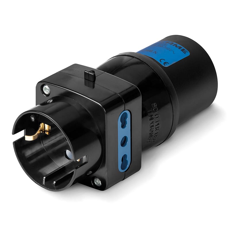SCAME PARRE SPA - SCA610.388.N ADATTATORE IEC309 A 3 USCITE NERO