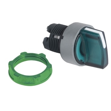 SCHNEIDER ELECTRIC - SNRZB5AK1733C0 TESTA SELETTORE LUMINOSO VERDE GRIGIO