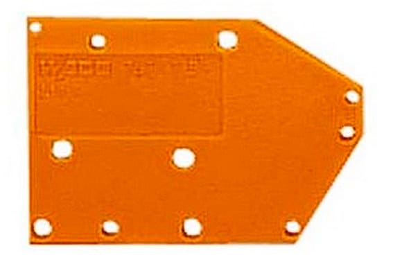 WAGO ITALIA SRL - WAG742-600 PIASTRA TERMINALE A SCATTO TIPO 1,5 MM S