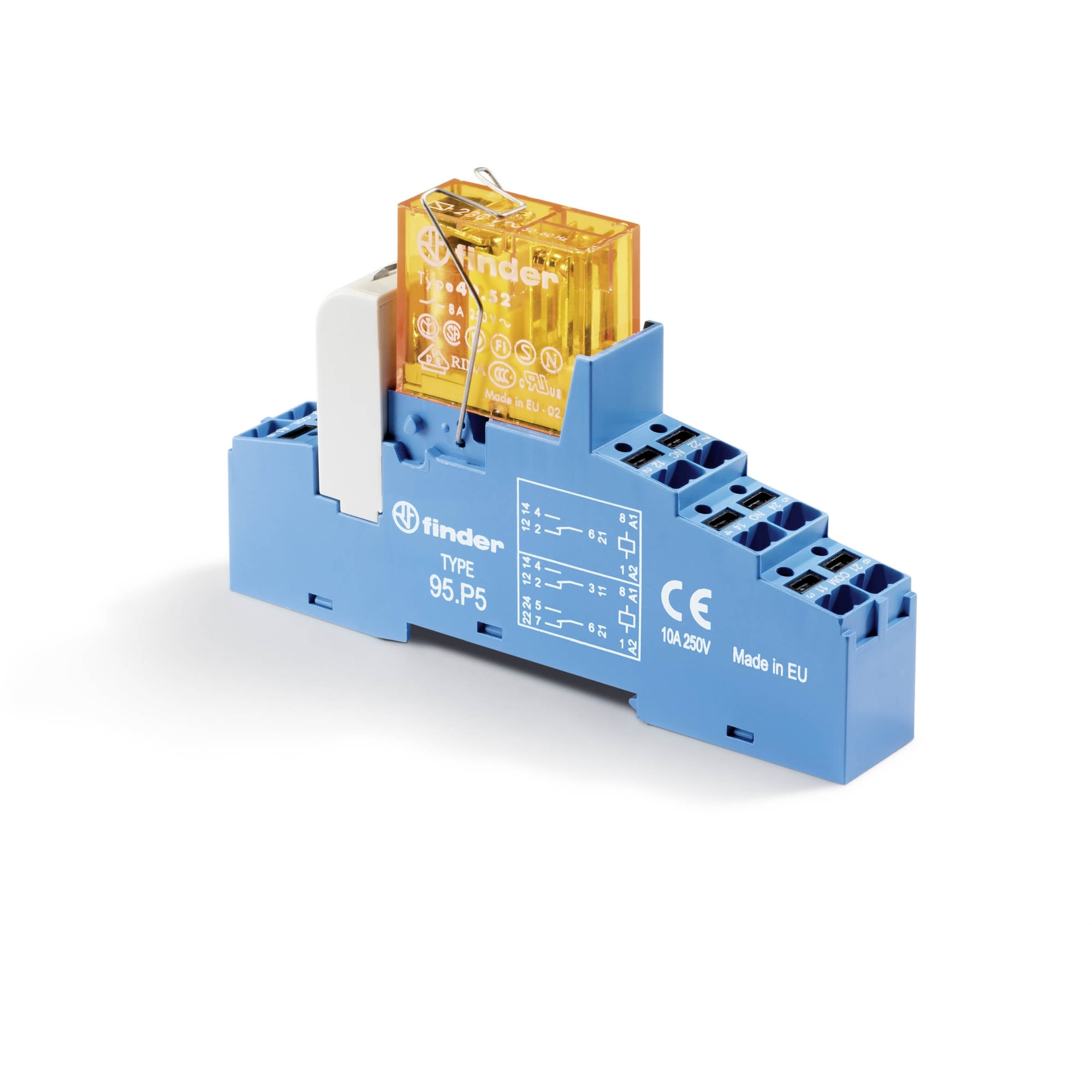 FINDER SPA - FIN48P581100060SMA INTERFACCIA MOD.A RELE 2 CONTATTI PUSH-