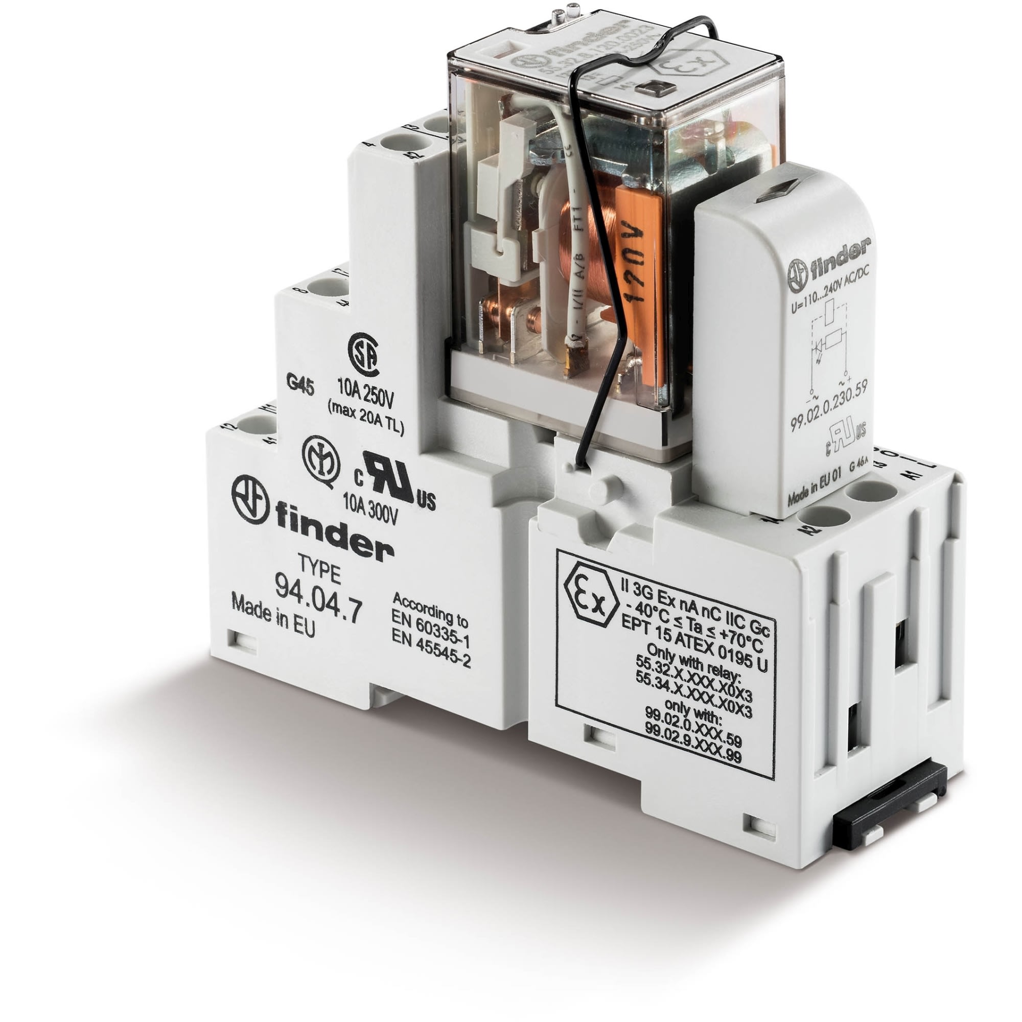 FINDER SPA - FIN583490245048SMA INTERFACCIA MODULARE A RELE 4 CONTATTI