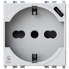 4 BOX SRL - 4BX4B.V14.P40.USB P40 USB 3.0 VIMAR PLANA BIANCA