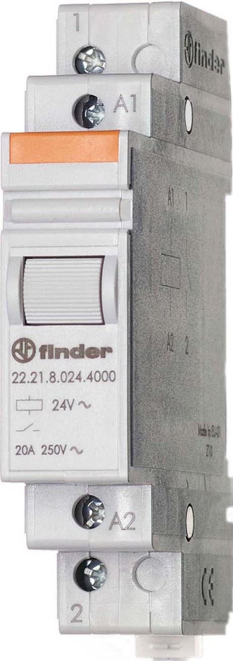 FINDER SPA - FIN222180124000 RELÈ MONOSTABILE 17.5MM 1NO 20A