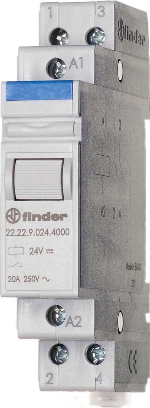FINDER SPA - FIN222290124000 RELE MONOSTABILE 17.5MM 2NO 20A