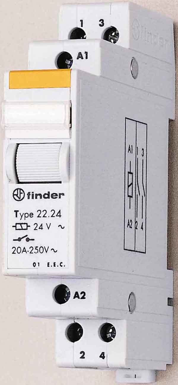 FINDER SPA - FIN222490484000 RELE MONOSTABILE 17.5MM 2NC 20A