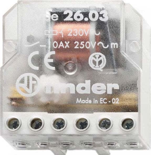 FINDER SPA - FIN260380240000 RELE AD IMPULSI PANNELLO 1NO+1NC 10A