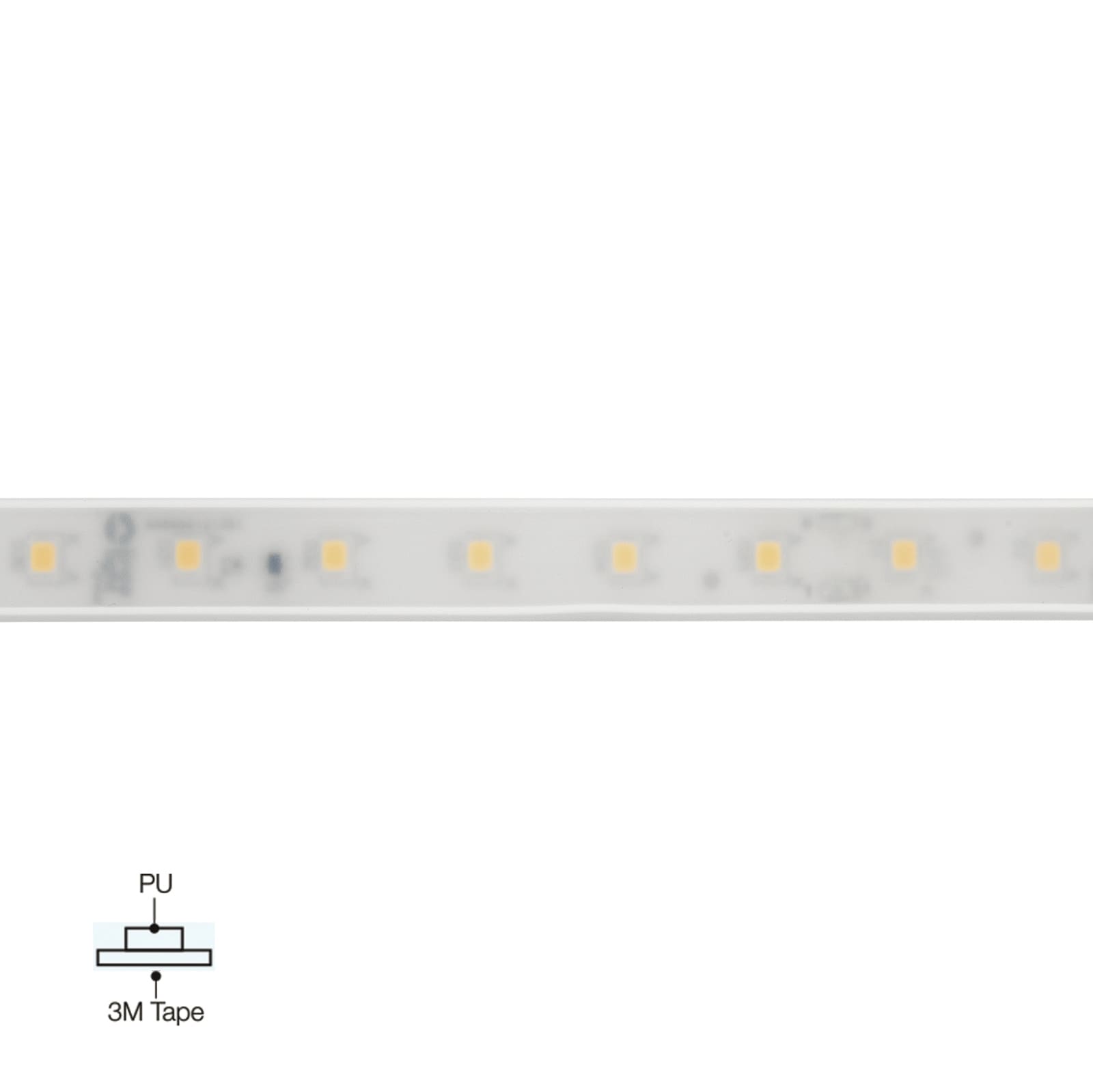 LINEA LIGHT (ILED) - ILDC00123WHWDI PU_C+ HF 5M 24V 70LED/M RA90 3000K