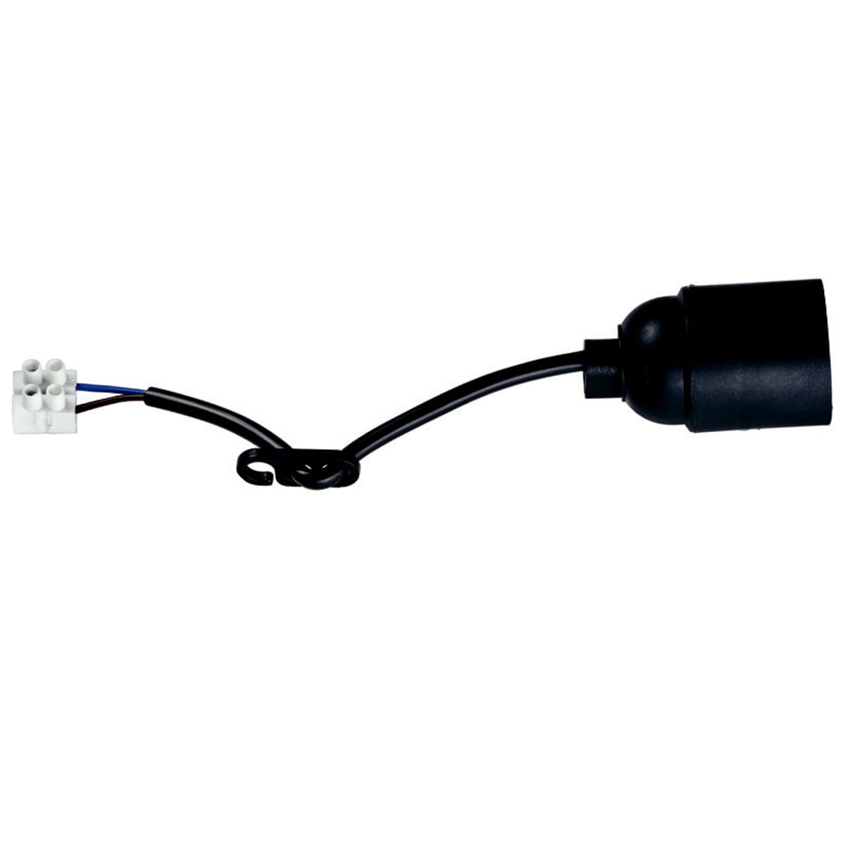 FANTON SRL - FME62814 PORTALAMPADA E27+CAVO 20CM+MORSETTI NE