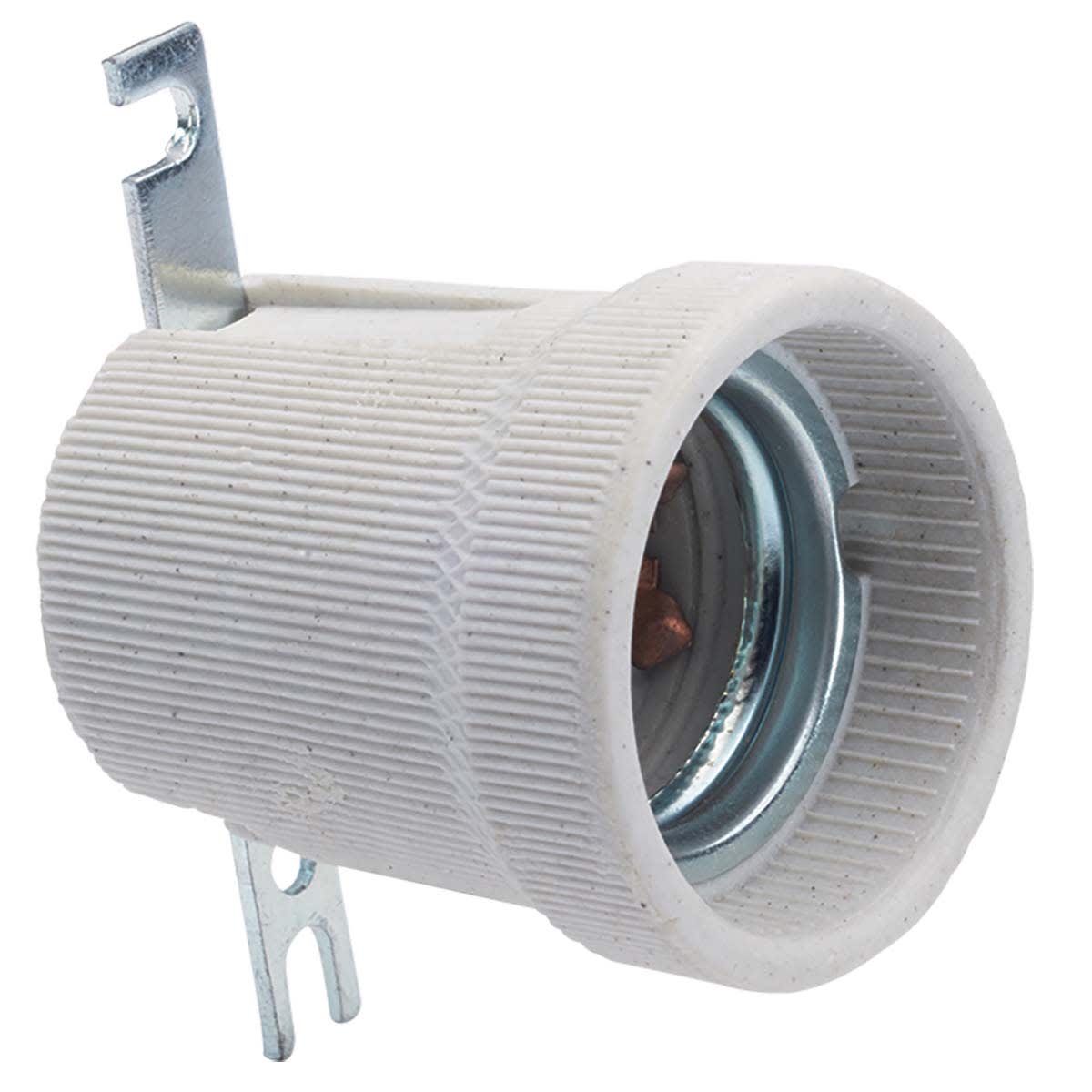 FANTON SPA - FME62834 PORTALAMPADA CERAMICA E27+STAFFA FISS.BI