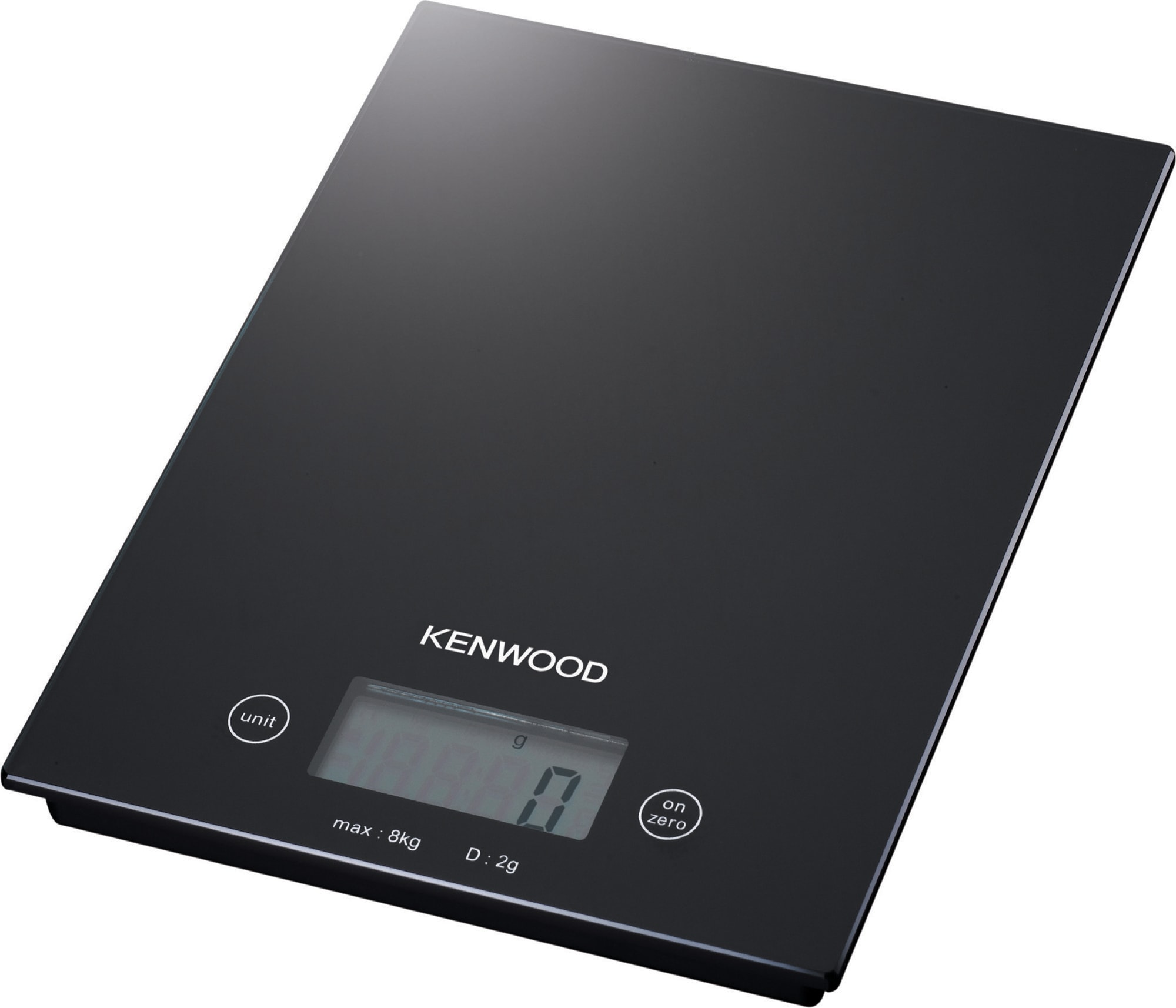 Kenwood - KEN0WDS400001 KA1/4chenwaage b.8kg,2gTeil.,LCD,Glas,sc